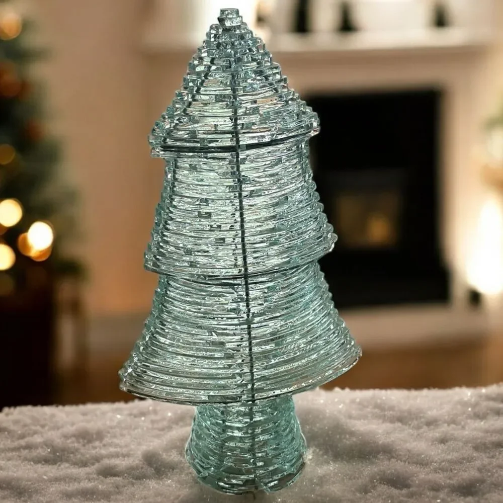 Pottery Barn Elegant Glass Holiday Tree Decoration